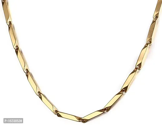 Alluring Gold Stainless Steel Chain For Men-thumb0