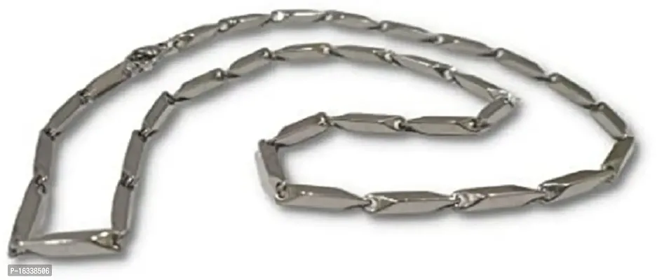 Alluring Silver Stainless Steel Chain For Men-thumb3