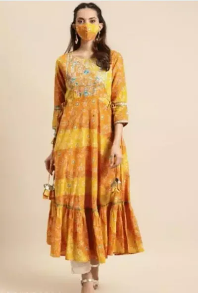 Bollywood New In!!! Rayon Anarkali Kurtis