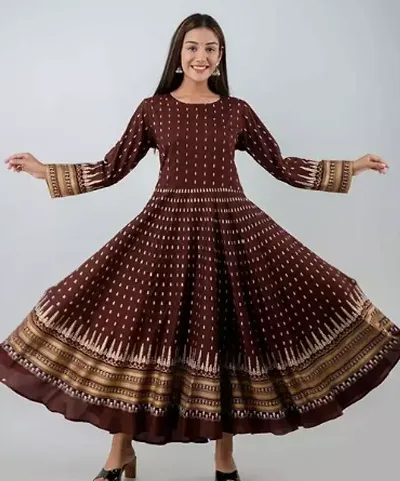 Rayon Anarkali Kurtis