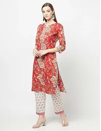 Classic Cotton Kurta Bottom and Dupatta Set For Women-thumb2