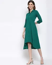ATTIRIS Women's Crepe Knee Length A- Line Dress-thumb2