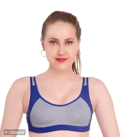 Sport Bra In Blue Color Specially Design For Running and Gyming