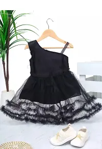 Stylish Net Black Frocks For Girls-thumb1