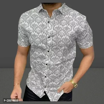 Classic Rayon Short Sleeve Shirt for Men-thumb0