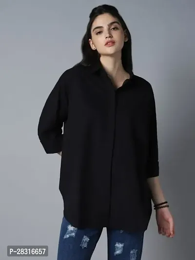 Trendy Black Shirt for Women-thumb3