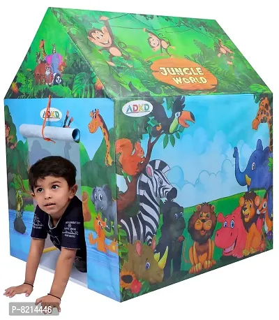 Stylish Fancy PVC  Non Woven Fabric Play Tent House For Kids-thumb0