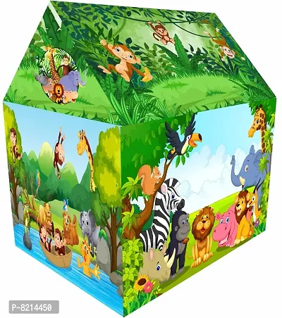 Stylish Fancy PVC  Non Woven Fabric Play Tent House For Kids-thumb0