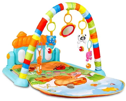 Baby Toys Multi Functional Musical Keyboard Mat Piano Baby Mat Gym  Fitness Rack for 0 to 24 Month Age Baby