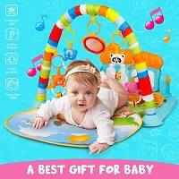 Baby Toys Multi Functional Musical Keyboard Mat Piano Baby Mat Gym  Fitness Rack for 0 to 24 Month Age Baby-thumb1