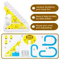 OPINA Duck Track Toys for Kids - Small Ducks Stair Climbing Toys for Kids , Escalator Toy with Lights and Music - 3 Duck Included-thumb2