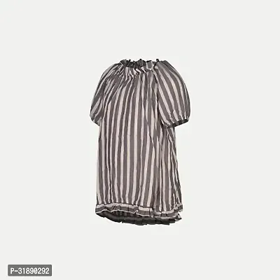 Trendy Cotton Striped Top For Girls