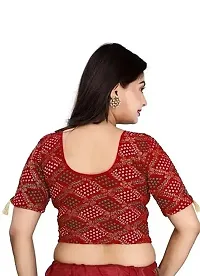 Stylish Cotton Blend Round Neck Stitched Blouse For Women-thumb2