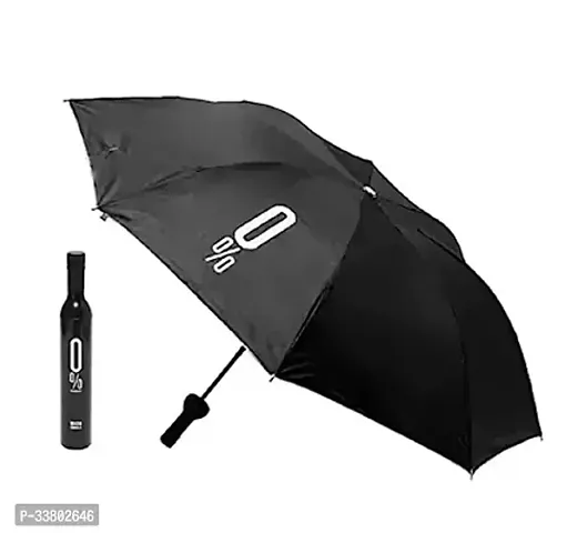 Manan Decor Folding Portable Umbrella with Bottle Cover for UV Protection & Rain Umbrella Mini Travel