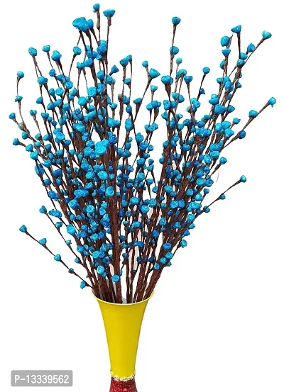 Fab n Style Artificial Flower Mini Rose Orchids (Blue, 16 Pieces)-thumb0