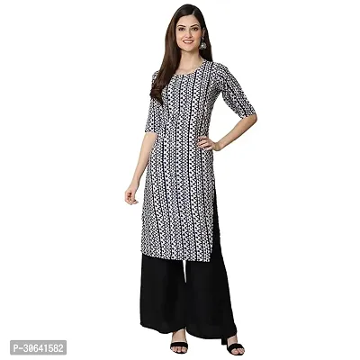 Stylish Grey Crepe Stitched Kurta For Women-thumb0