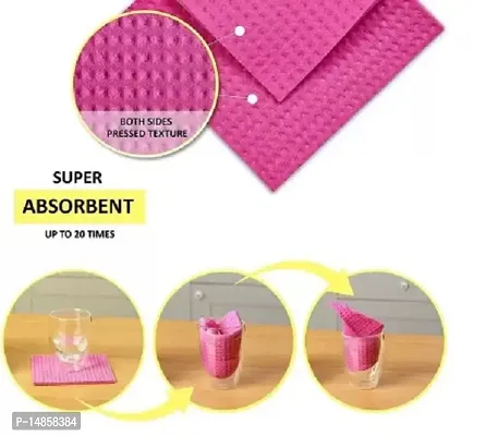 Super Absorbent Sponge wipes Scrub Pad, Scrub Sponge Wipe  (Large, Pack of 10)-thumb2