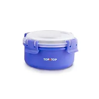 TOPMTOP Microwave Safe Lunch Box Containers, Food Storage, Food Serving, Each Container 300ml, (Blue)-thumb1