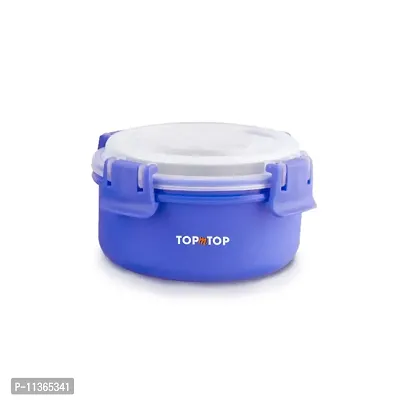 TOPMTOP Microwave Safe Lunch Box Containers, Food Storage, Food Serving, Each Container 300ml, (Blue)-thumb2