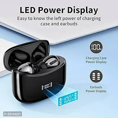 Earbuds Tws Wireless Bluetooth Earbuds With Led Display With Flashlight Charging Case Bluetooth Headset (Black, True Wireless) (MULTICOLOR, PACK OF 1)-thumb0