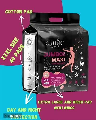 Periods Care Cottony Sanitary pads XXXL Size 40 Pads