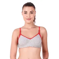 Sizzling Multicoloured Cotton Blend Non Padded Wirefree Bras For Women Pack Of 1-thumb1