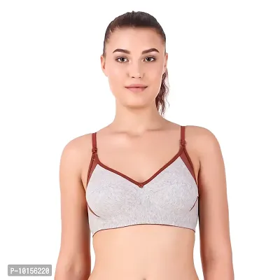 Sizzling Multicoloured Cotton Blend Non Padded Wirefree Bras For Women Pack Of 1