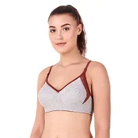 Sizzling Multicoloured Cotton Blend Non Padded Wirefree Bras For Women Pack Of 1-thumb2