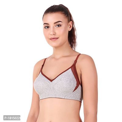 Sizzling Multicoloured Cotton Blend Non Padded Wirefree Bras For Women Pack Of 1-thumb3