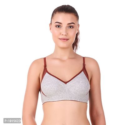 Sizzling Multicoloured Cotton Blend Non Padded Wirefree Bras For Women Pack Of 1-thumb2