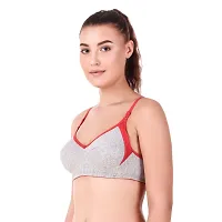 Sizzling Multicoloured Cotton Blend Non Padded Wirefree Bras For Women Pack Of 1-thumb2