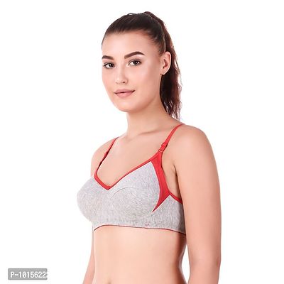 Sizzling Multicoloured Cotton Blend Non Padded Wirefree Bras For Women Pack Of 1-thumb3