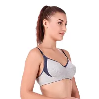 Sizzling Multicoloured Cotton Blend Non Padded Wirefree Bras For Women Pack Of 1-thumb3