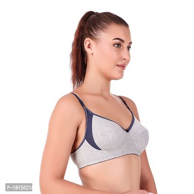 Sizzling Multicoloured Cotton Blend Non Padded Wirefree Bras For Women Pack Of 1-thumb4