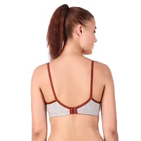 Sizzling Multicoloured Cotton Blend Non Padded Wirefree Bras For Women Pack Of 1-thumb4