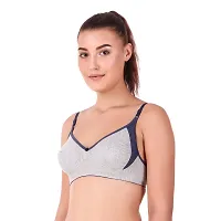 Sizzling Multicoloured Cotton Blend Non Padded Wirefree Bras For Women Pack Of 1-thumb2