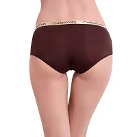 Flicarts Cailan Kalai Women's Hipster Panty(Pack of 2) (L, Brown)-thumb3