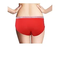 Flicarts Cailan Kalai Women's Nylon Hipster Panty (L, Red)-thumb1