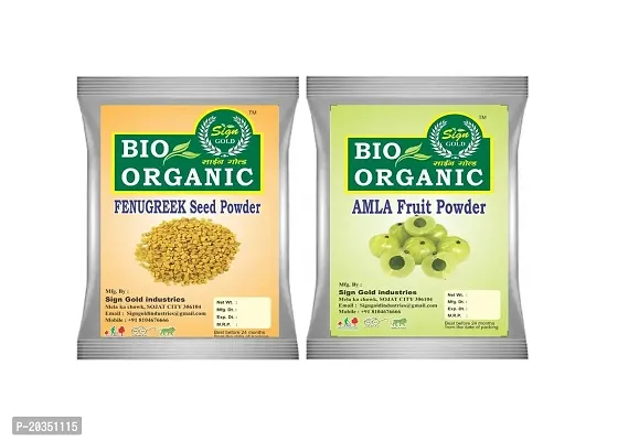 100% Organic Fenugreek Powder  Amla Powder - Combo Pack??(200 g)