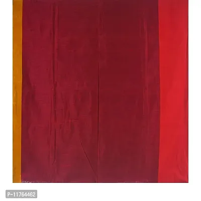 Suto Tant Handloom Women's Cotton Silk Saree (Red, Suto_43)-thumb5