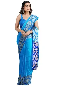 Fancy Handloom Khadi Saree With Blouse Peice, Blue, OSL-thumb2