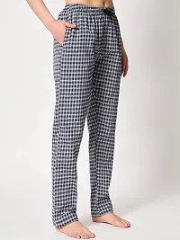 IRIZA Women's Cotton Check Pyjama with Drawstring-thumb4