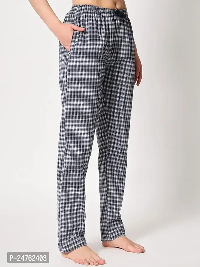 IRIZA Women's Cotton Check Pyjama with Drawstring-thumb5