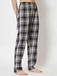IRIZA Women's Cotton Check Pyjama With Drawstring (XXL, BigboxBlackWhite)-thumb3
