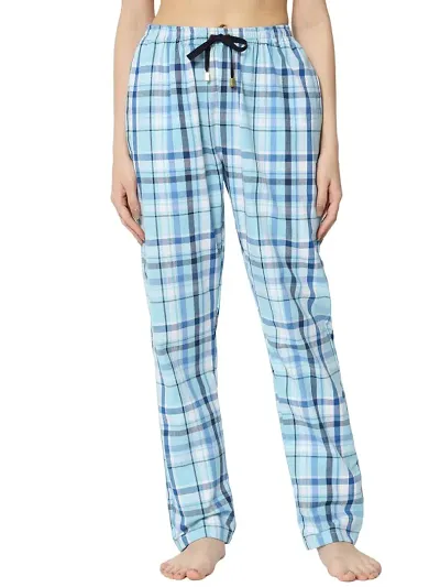 IRIZA Women's Cotton Check Pyjama with Drawstring