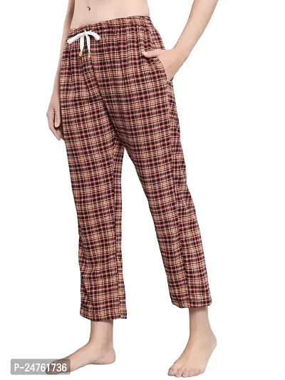 IRIZA Women's Cotton Check Pyjama with Drawstring
