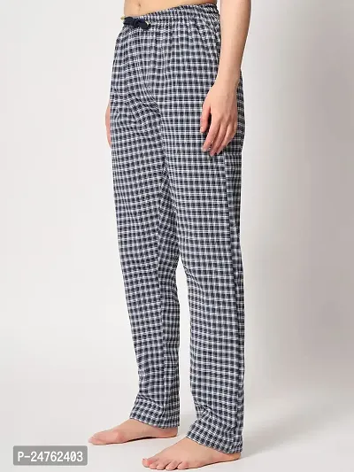 IRIZA Women's Cotton Check Pyjama with Drawstring-thumb3