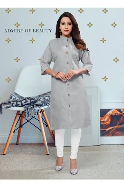 Women's Solid Kurta with Pocket