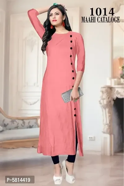 Latest Attractive Rayon Stitched Kurta-thumb0