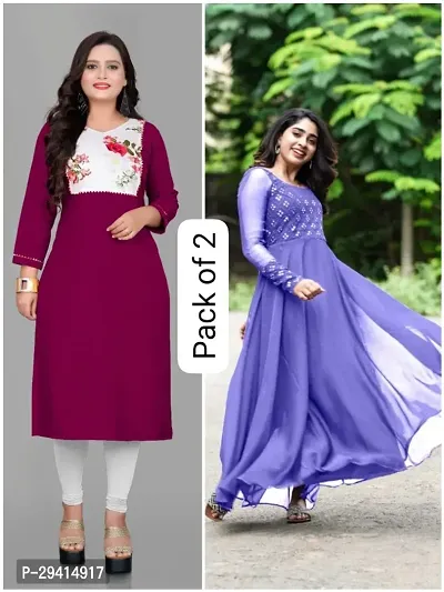 Attractive Pack of 2  Gown for Women